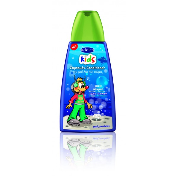 Adelco Kids Σαμπουάν-Conditioner για μαλλιά και σώμα 300ml